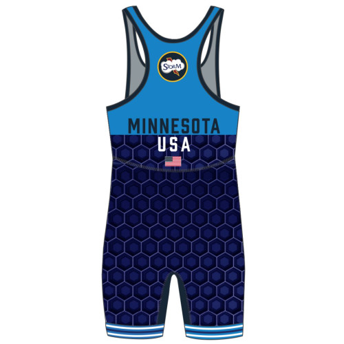 MN/USA Wrestling Team Blue Nike Singlet 2024